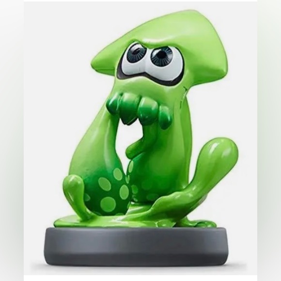 INKLING Squid Green Amiibo for Splatoon - Picture 1 of 3